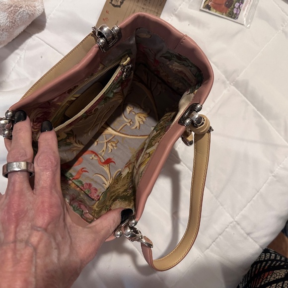 Brighton Pink Leather Handbag - Picture 6 of 7